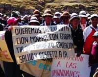 Demonstration der Bürger von Cotabambas in Huancavelica