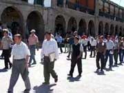 Demonstration der Universitätsdozenten in Ayacucho