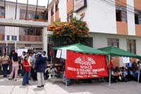 Streik der Verwaltungsangestellten der Schulen in Andahuaylas