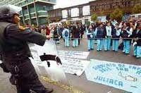 Demonstration von Krankenschwestern in Lima