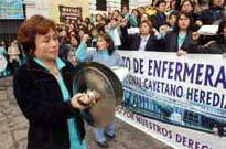 Proteste der Krankenschwestern in Lima