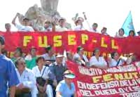 Proteste von Staatsbediensteten in Trujillo