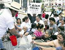 Protestaktion von Milchbauern in Chiclayo