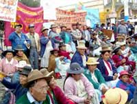 Proteskundgebung von Pensionären in Juliaca