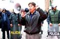 Proteste von Lehrern in Cusco