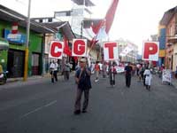 Protestmarsch in Iquitos