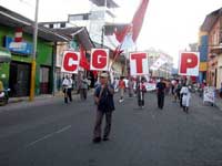 Protestmarsch in Iquitos