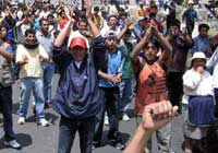 Streik der Gebrauchtwagenimporteure in Tacna