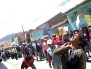 Proteste von Eltern und Schülern in Huancayo