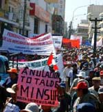Regionaler Streik Tacna