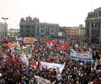 Demonstration in Lima