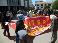 Warnstreik der Lehrer in Puno