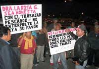 Proteste von Fischern in Chimbote
