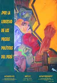 Plakat: Freiheit für die politischen Gefangenen