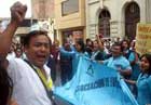 Warnstreik der Angestellten der staatlichen Krankenhäuser in Chiclayo