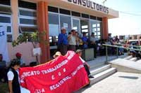 Demonstration von Krankenhauspersonal in Chimbote