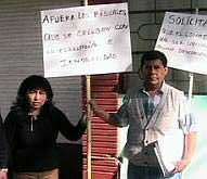 Hungerstreik von Angestellten des Gesundheitsministeriums in Tacna