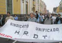 Proteste der Beschäftigten des Gesundheitsministeriums in Trujillo