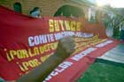 Demonstration der Angestellten des Bildungsministeriums in Tingo Maria