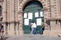 Besetzung der Universität San Antonio Abad del Cusco in Cusco