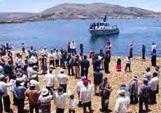 Proteste der Uros in Puno